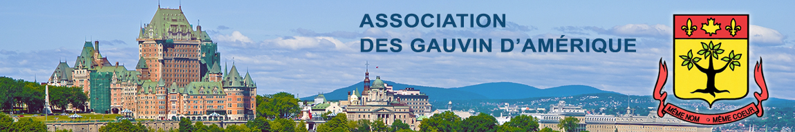 Site officiel de l'Association des Gauvin d'Amérique Logo